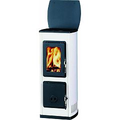 Печь дровяная мод. MILANO II (thermoplatte white )